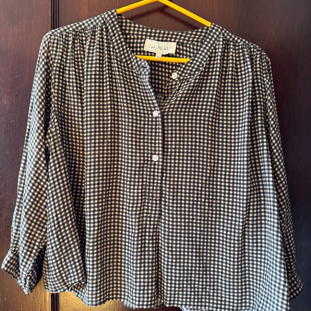 Check Button Blouse - image 1
